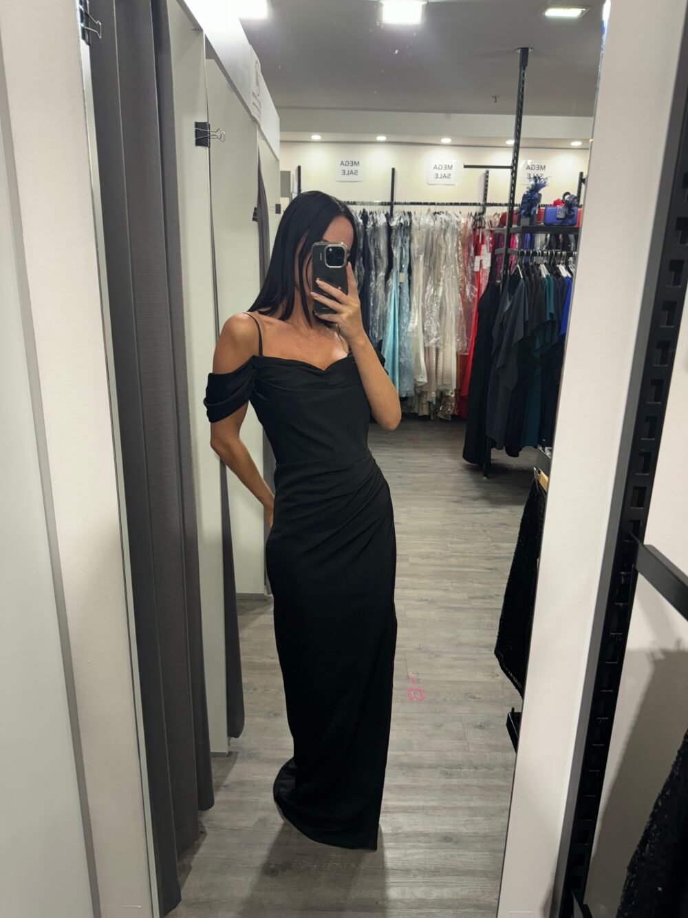 Didi NBM1016 Gown by Nicoletta - Black - Image 2