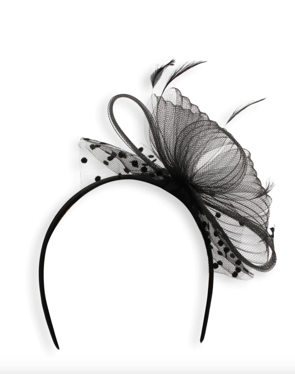 Tanya Fascinator - Black - Image 2