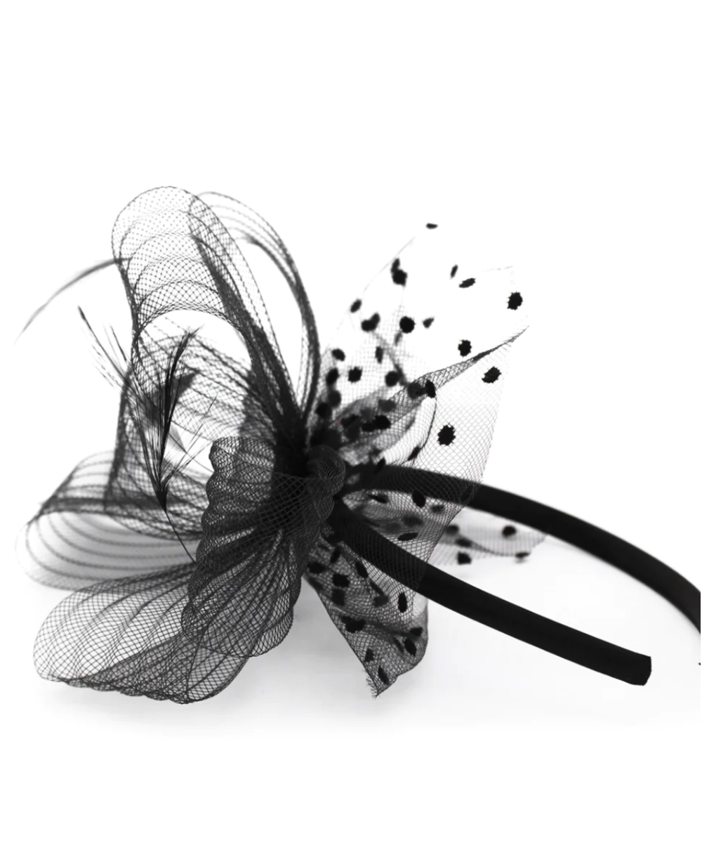 Tanya Fascinator - Black