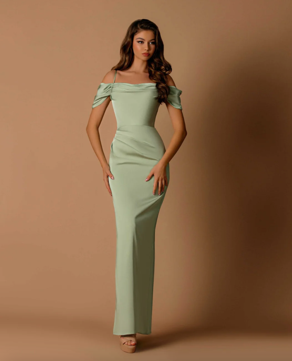 DiDi NBM1016 Gown by Nicoletta - Eucalyptus