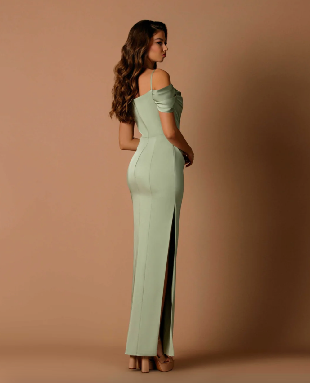 DiDi NBM1016 Gown by Nicoletta - Eucalyptus - Image 4